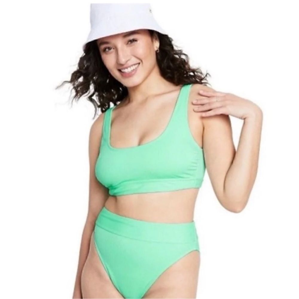 Stoney Clover Lane ribbed swim top bra